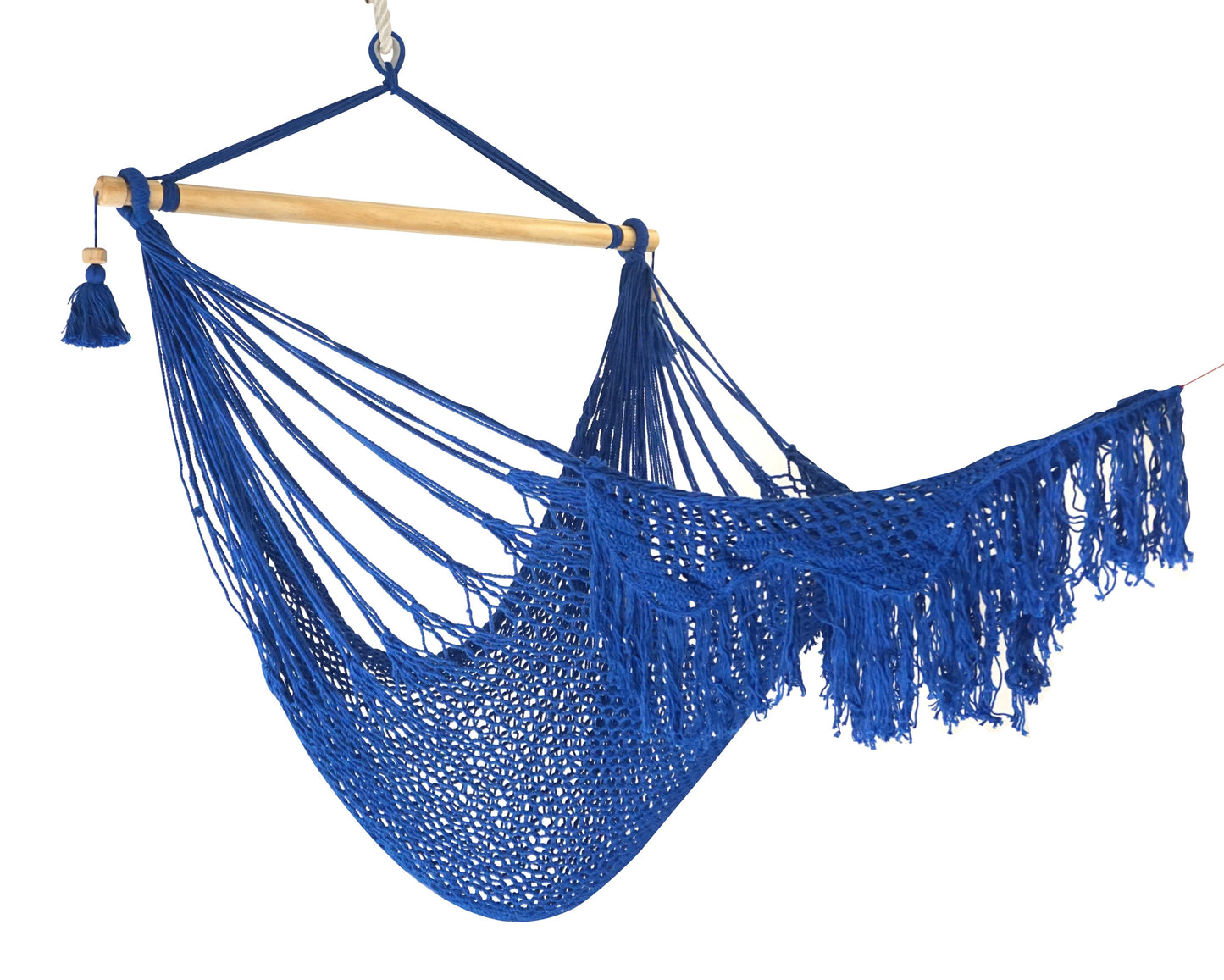 Ocean Blue Woven Hanging Chair for Indoor